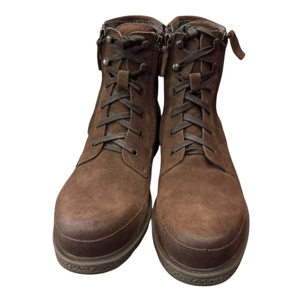 New Robert Wayne Granger Men's Brown Suede Leather Boots 9